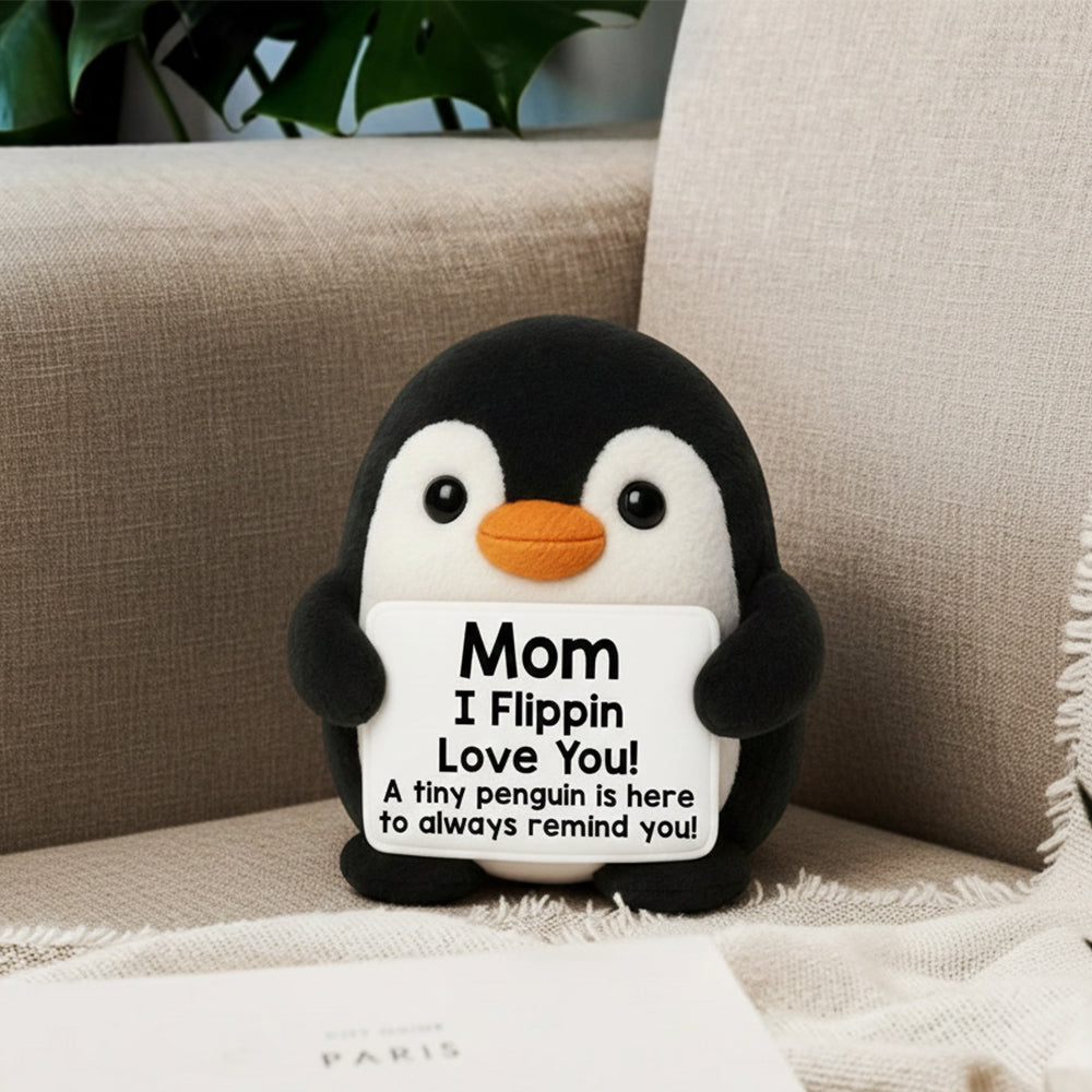 Personalized To My Love Ugly Plush Pillow Penguin, Wedding Anniversary Valentines Gift for Women Men, Romantic I Love You Gift for Couples Wife Husband Hv01
