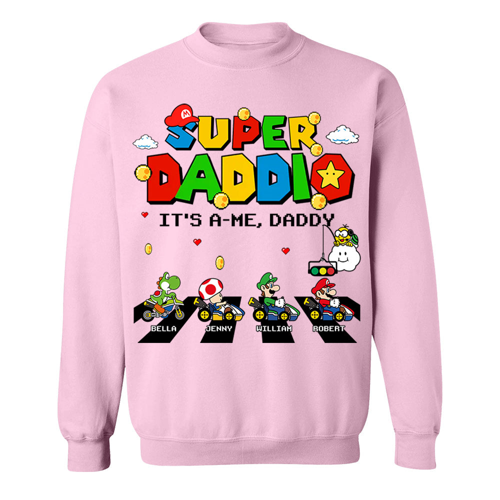 Super Daddio It's A Me Daddy Personalized Shirt Gifts For Dad VH01