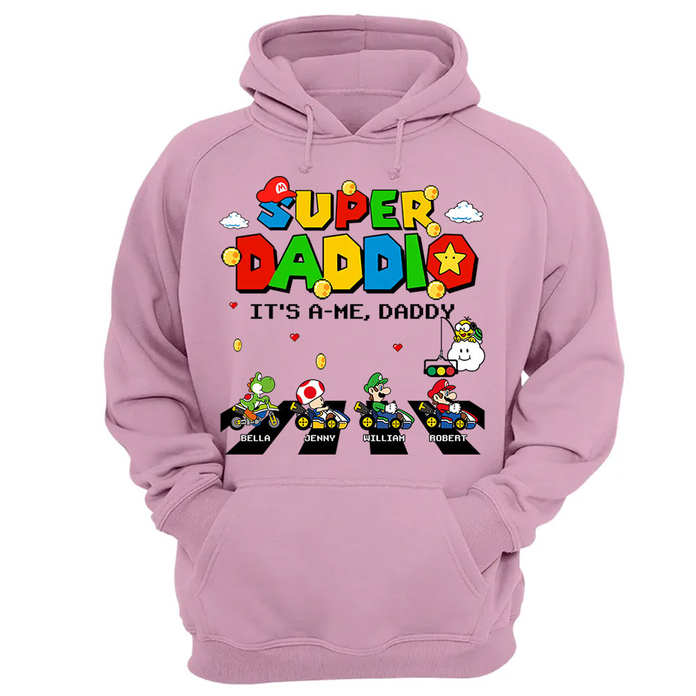 Super Daddio It's A Me Daddy Personalized Shirt Gifts For Dad VH01
