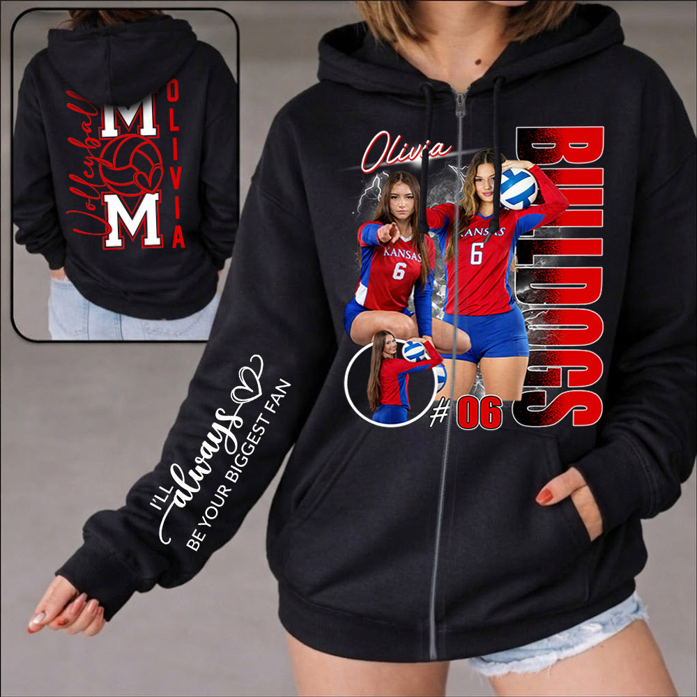 Volleyball Mom - I'll Always Be Your Biggest Fan - Personalized Shirt For Volleyball Lovers T1807