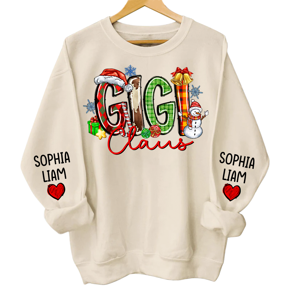 Personalized Nana Claus Sweatshirt Christmas Gift For Grandmas