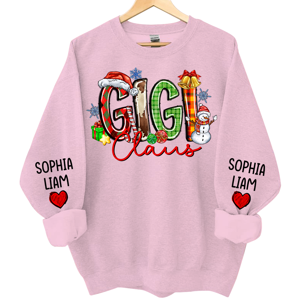 Personalized Nana Claus Sweatshirt Christmas Gift For Grandmas