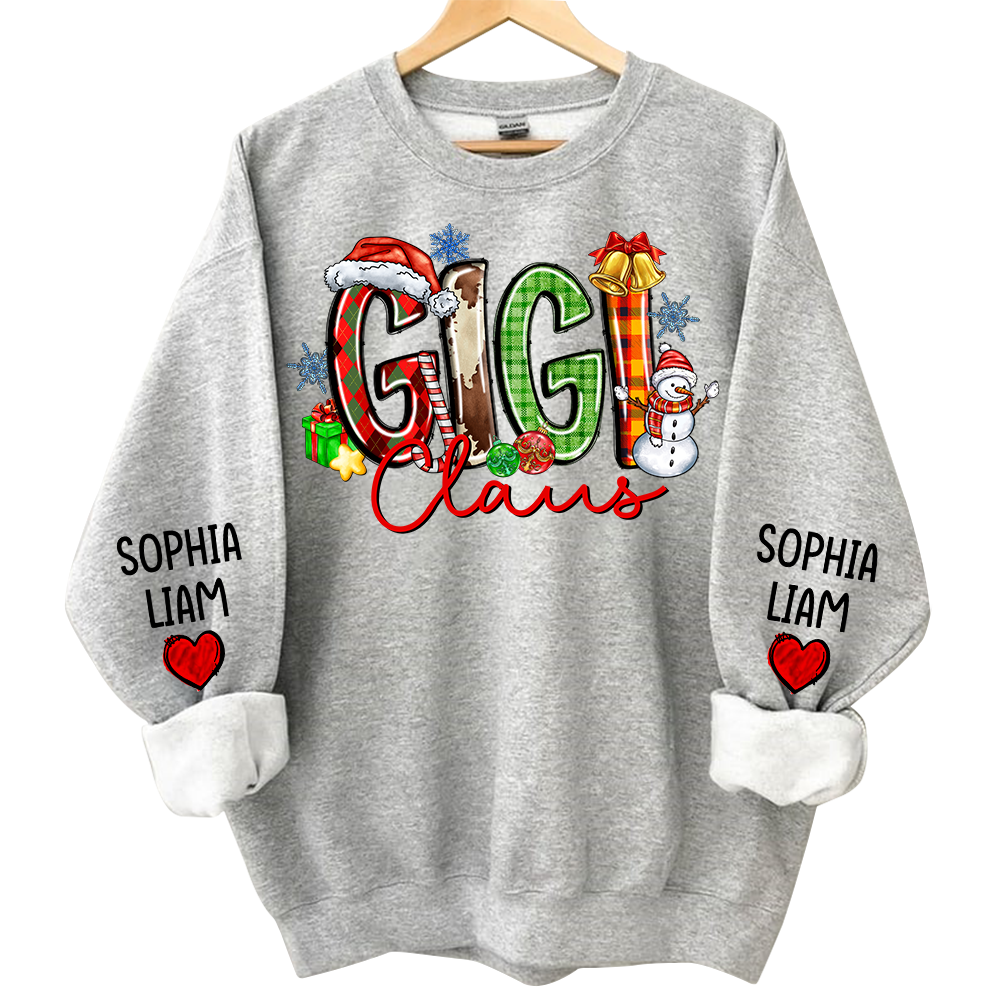 Personalized Nana Claus Sweatshirt Christmas Gift For Grandmas