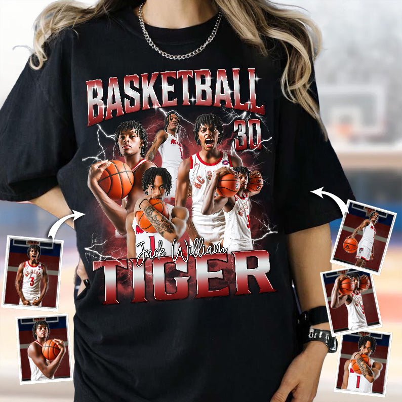 Personalized Basketball Game Day Shirt - Custom Photo And Team Name A2110 Pt99