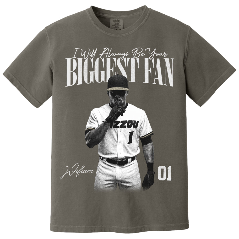 I'll Always Be Your Biggest Fan - Washed Tee Retro Bootleg Shirt For Baseball Players NA04