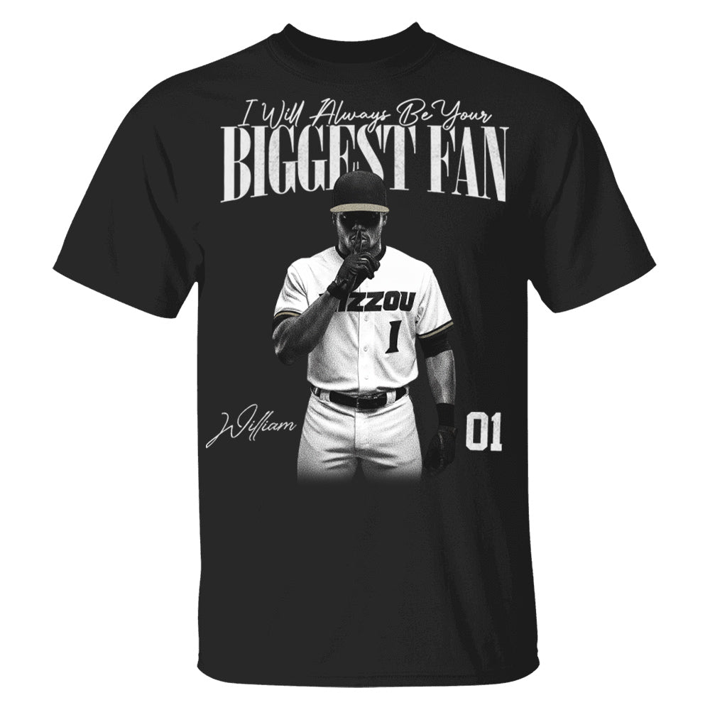 I'll Always Be Your Biggest Fan - Washed Tee Retro Bootleg Shirt For Baseball Players NA04