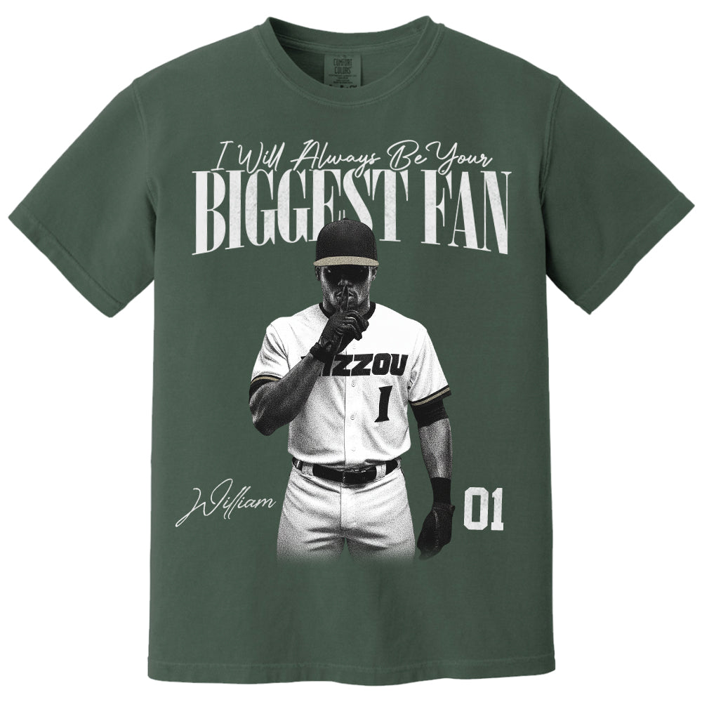 I'll Always Be Your Biggest Fan - Washed Tee Retro Bootleg Shirt For Baseball Players NA04