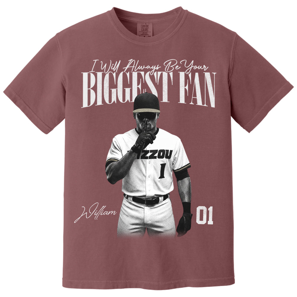 I'll Always Be Your Biggest Fan - Washed Tee Retro Bootleg Shirt For Baseball Players NA04