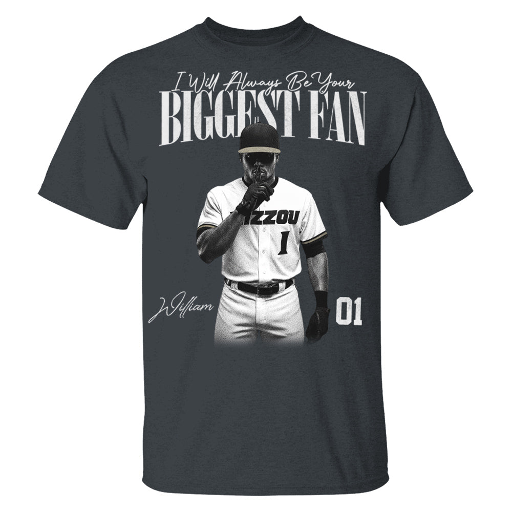 I'll Always Be Your Biggest Fan - Washed Tee Retro Bootleg Shirt For Baseball Players NA04