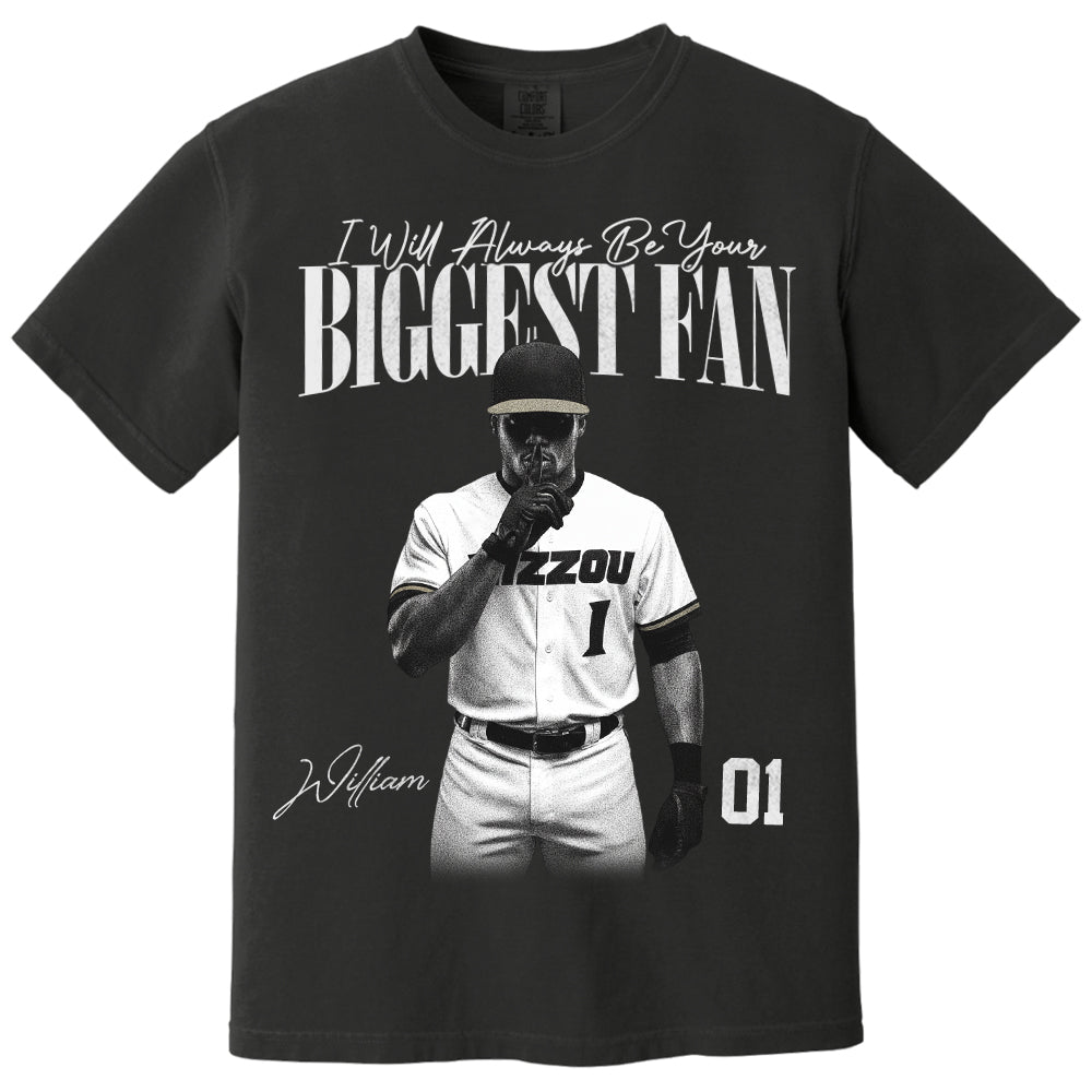 I'll Always Be Your Biggest Fan - Washed Tee Retro Bootleg Shirt For Baseball Players NA04