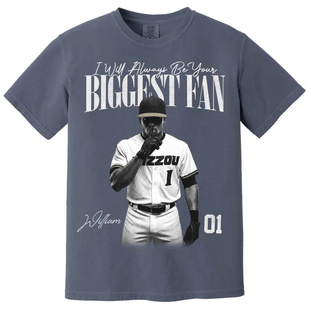 I'll Always Be Your Biggest Fan - Washed Tee Retro Bootleg Shirt For Baseball Players NA04