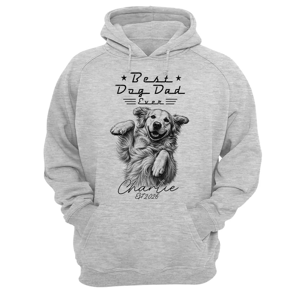Best Dog Dad Ever, Personalized Dog Dad Shirt, Gift For Dog Lovers, Family Pet Lover Tee, Pet Lover Father's Day Gift T1807 T24