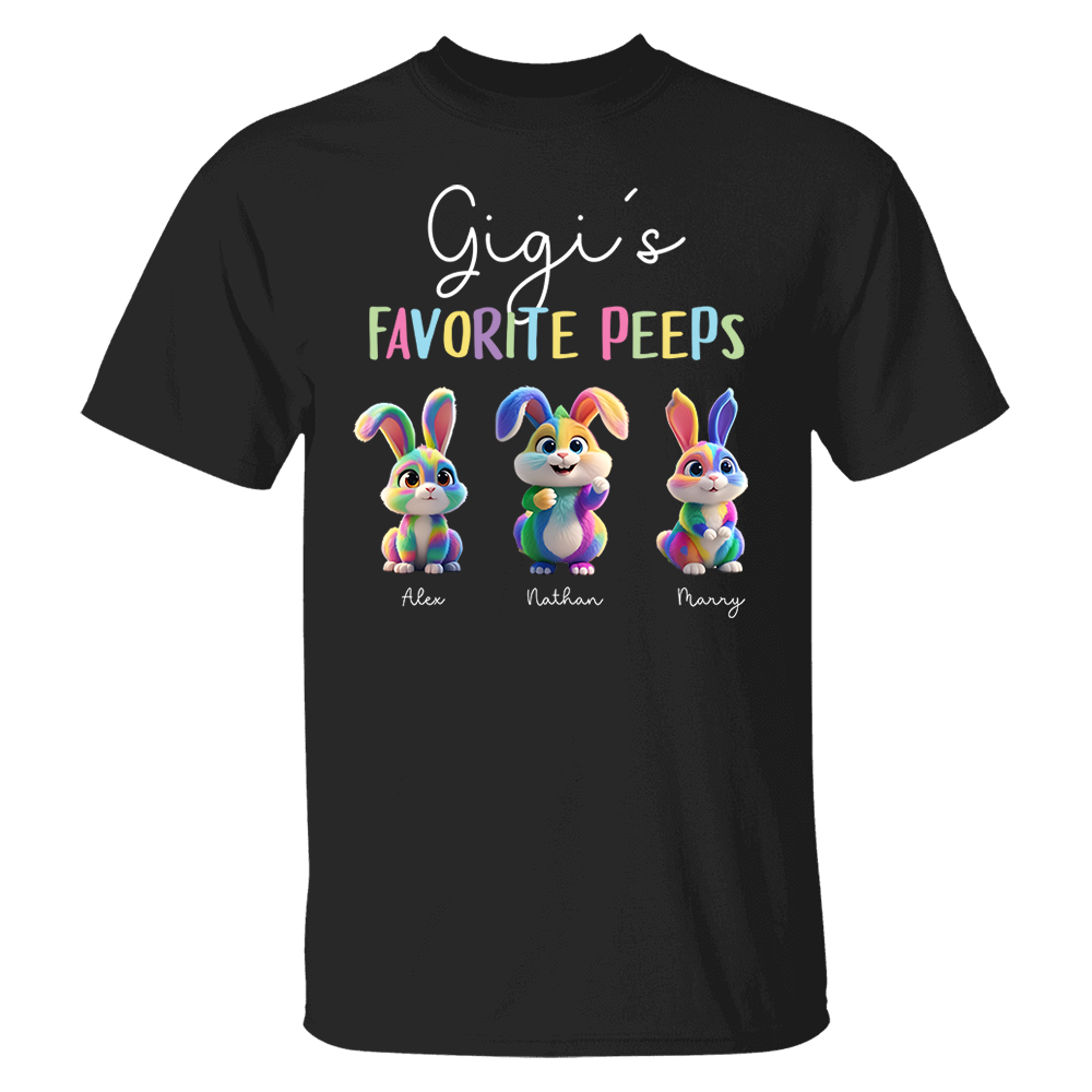 Gigi's Favorite Peeps - Personalized Easter Day Shirt Pa00