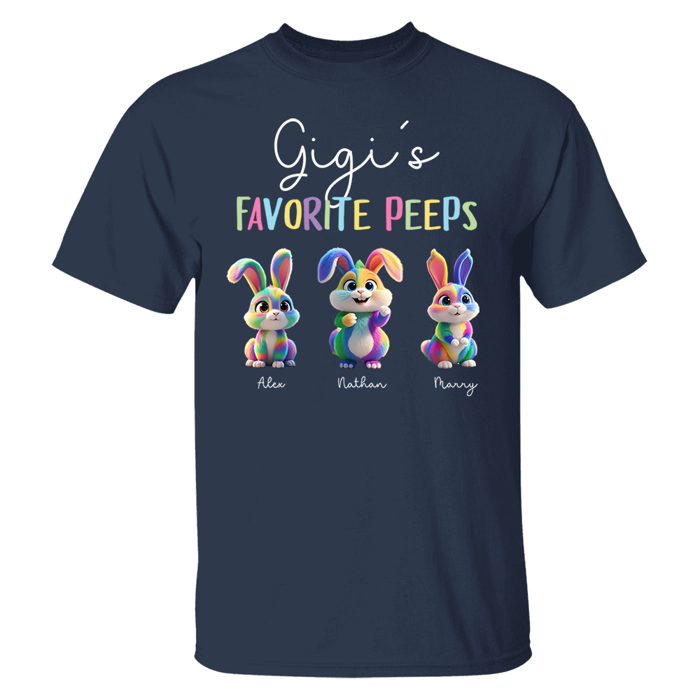 Gigi's Favorite Peeps - Personalized Easter Day Shirt Pa00