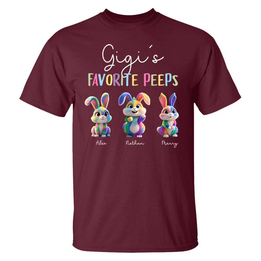 Gigi's Favorite Peeps - Personalized Easter Day Shirt Pa00