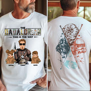 The Dadalorian This Is The Way  - Personalized Two Sided T-Shirt Gift For Dad Pt99