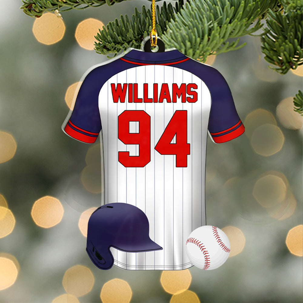 Baseball Uniform Personalized Acrylic Ornament For Baseball Player - Gift For Baseball Lovers