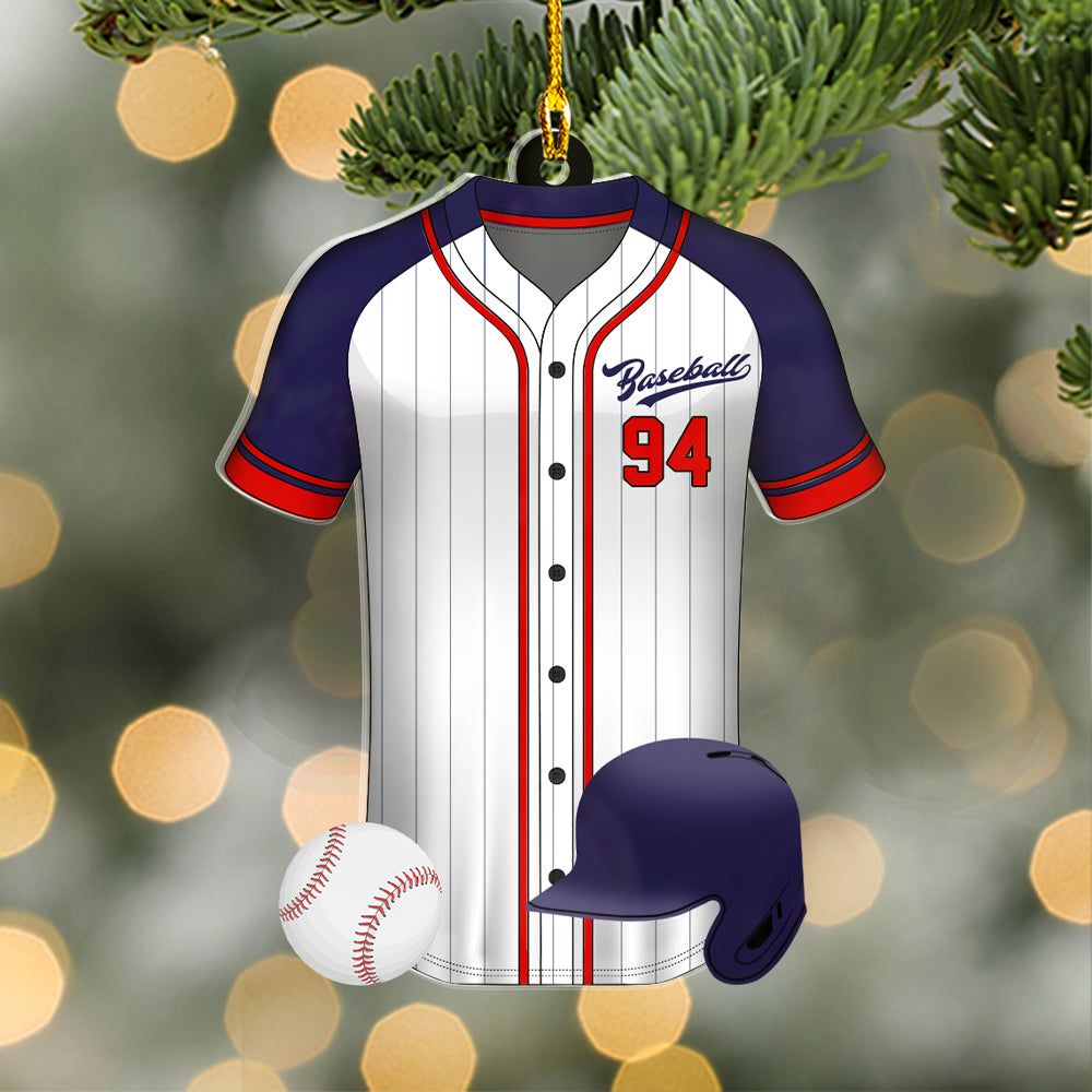 Baseball Uniform Personalized Acrylic Ornament For Baseball Player - Gift For Baseball Lovers