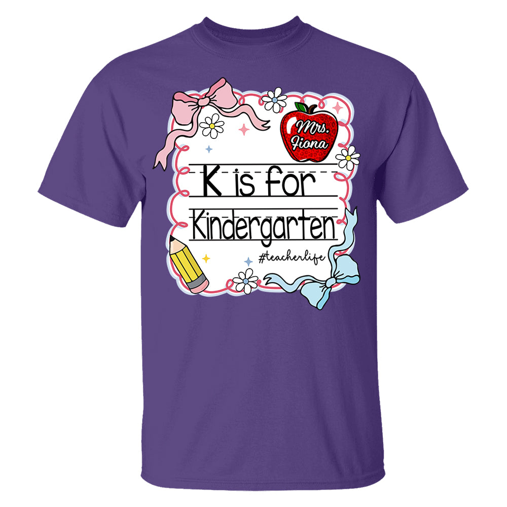 Custom Back to School Shirt, Gift for Pre-k 1st/2nd/3rd/4th Grade,...Teacher A2110 Pt99