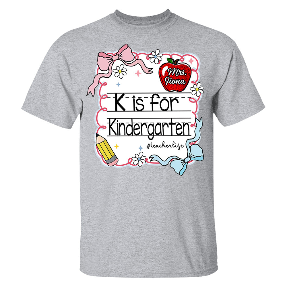 Custom Back to School Shirt, Gift for Pre-k 1st/2nd/3rd/4th Grade,...Teacher A2110 Pt99