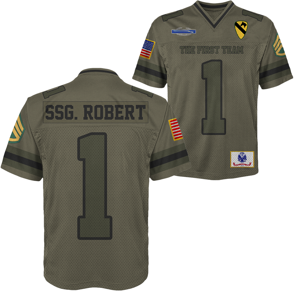 Custom Jersey Football Military Shirt Gift For Veterans Soldier K1702
