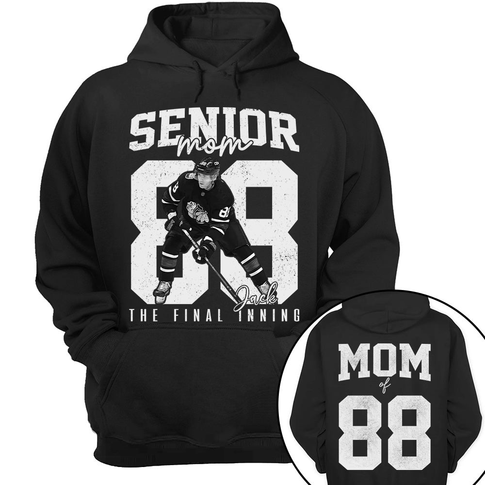 Senior Ice Hockey Mom Shirt, The Final Inning, Custom Photo Player Ice Hockey Mom Shirt, Senior Ice Hockey Mom Gift T1807