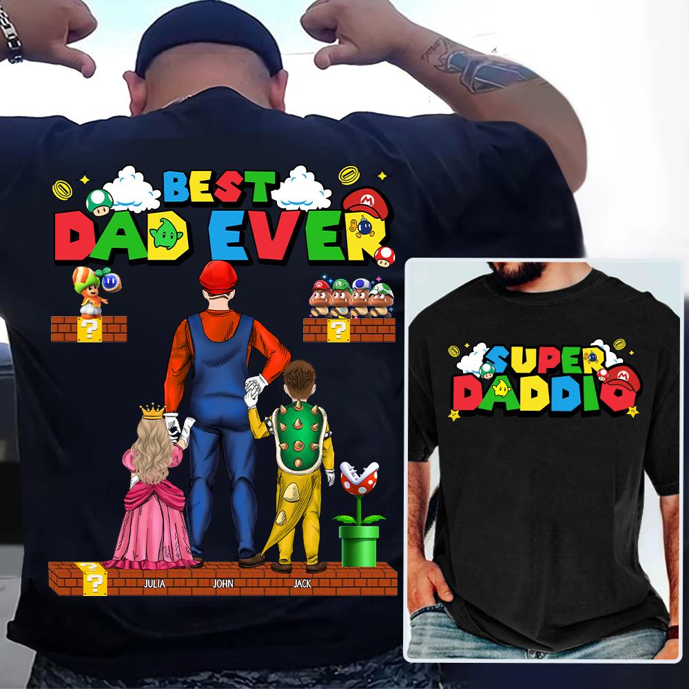 Personalized Super Daddio Shirt, Best Dad Ever Shirt, Father's Day Gift