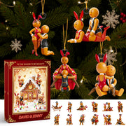 Gingerbread Couple Christmas Advent Calendar Blind Box Personalized Gifts For Couple Hv01