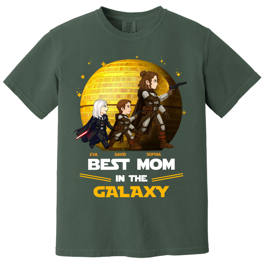 Best Mom In The Galaxy,  Personalized Shirt Gift For Mom A2110 Pt99