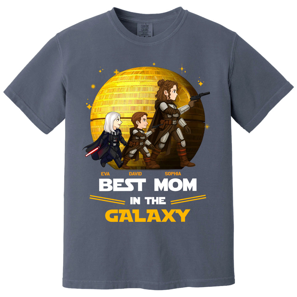 Best Mom In The Galaxy,  Personalized Shirt Gift For Mom A2110 Pt99