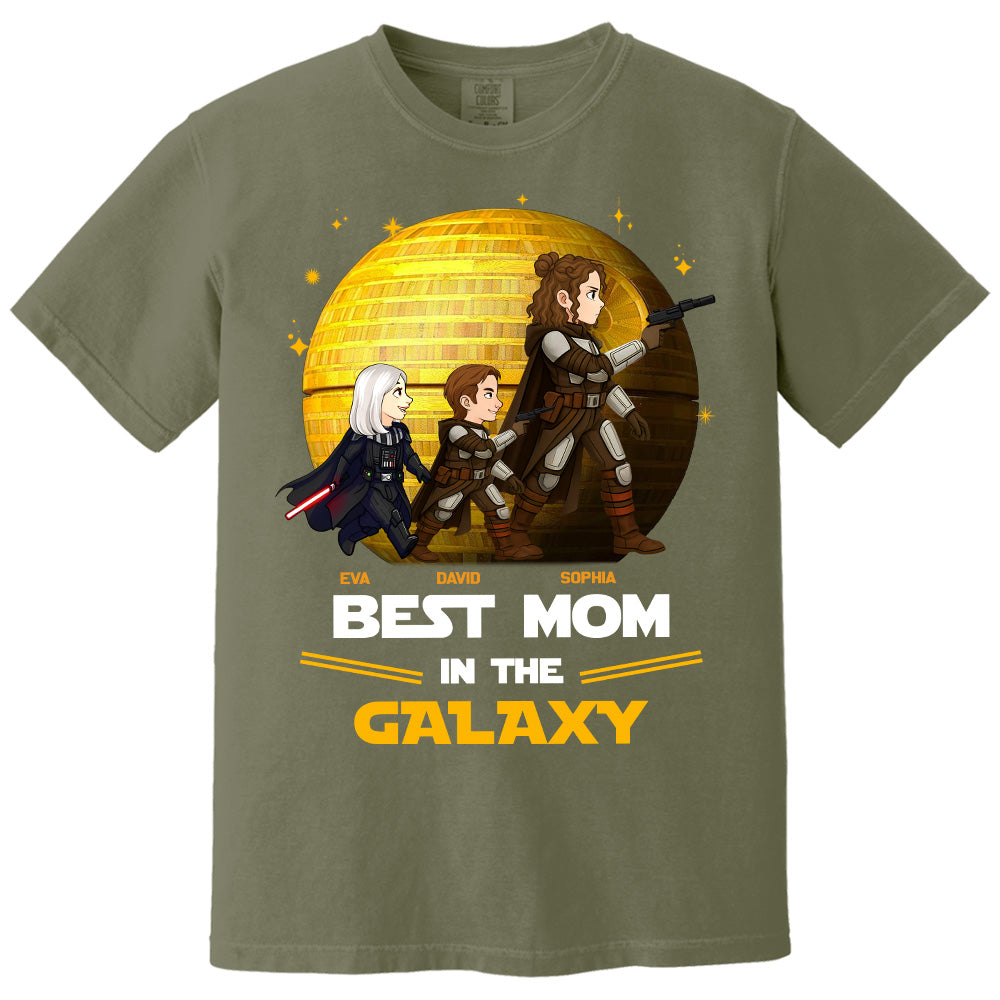 Best Mom In The Galaxy,  Personalized Shirt Gift For Mom A2110 Pt99