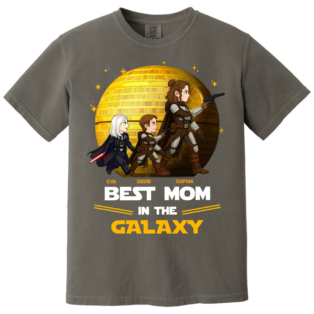 Best Mom In The Galaxy,  Personalized Shirt Gift For Mom A2110 Pt99