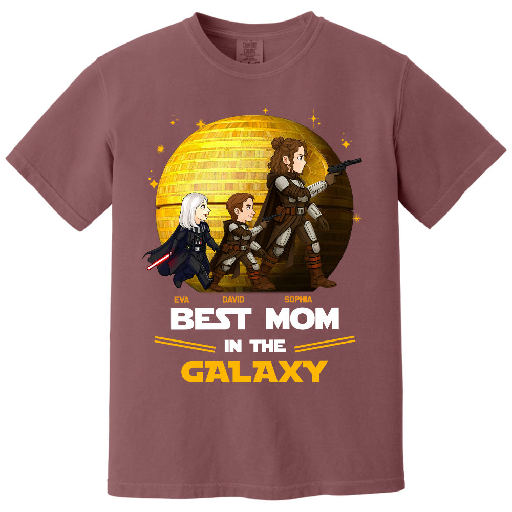 Best Mom In The Galaxy,  Personalized Shirt Gift For Mom A2110 Pt99