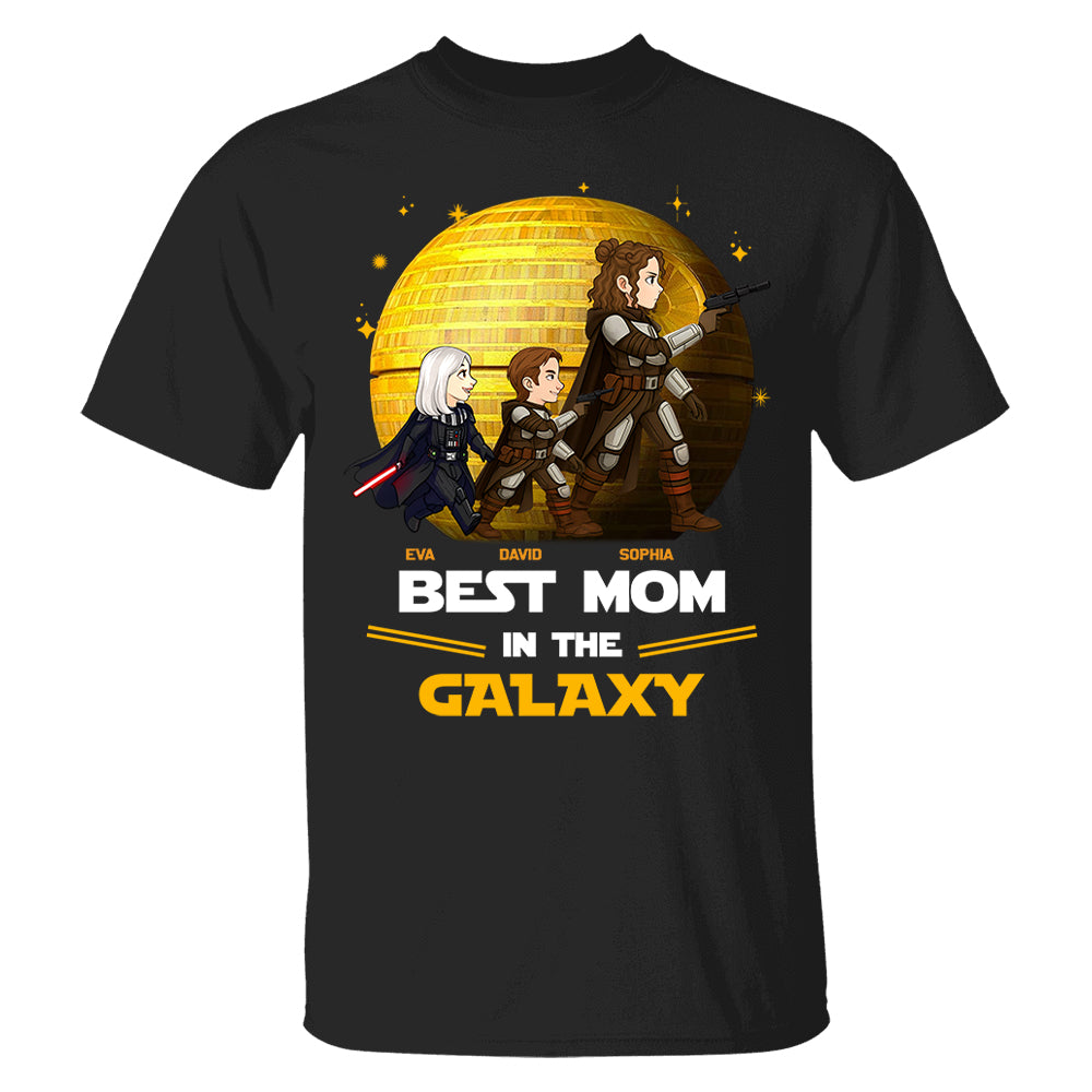 Best Mom In The Galaxy,  Personalized Shirt Gift For Mom A2110 Pt99