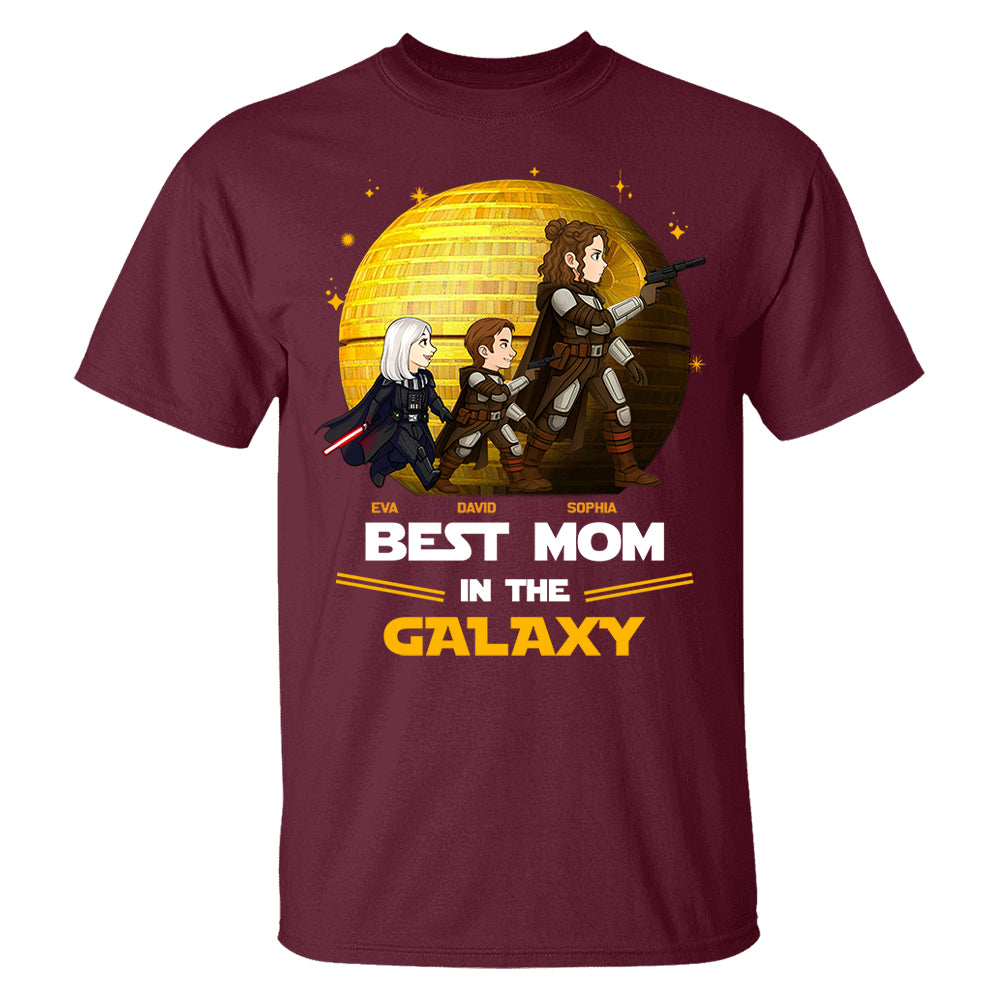 Best Mom In The Galaxy,  Personalized Shirt Gift For Mom A2110 Pt99