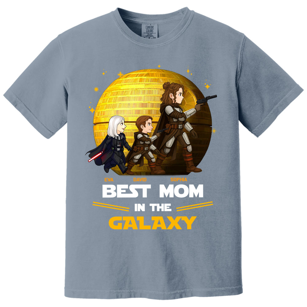 Best Mom In The Galaxy,  Personalized Shirt Gift For Mom A2110 Pt99