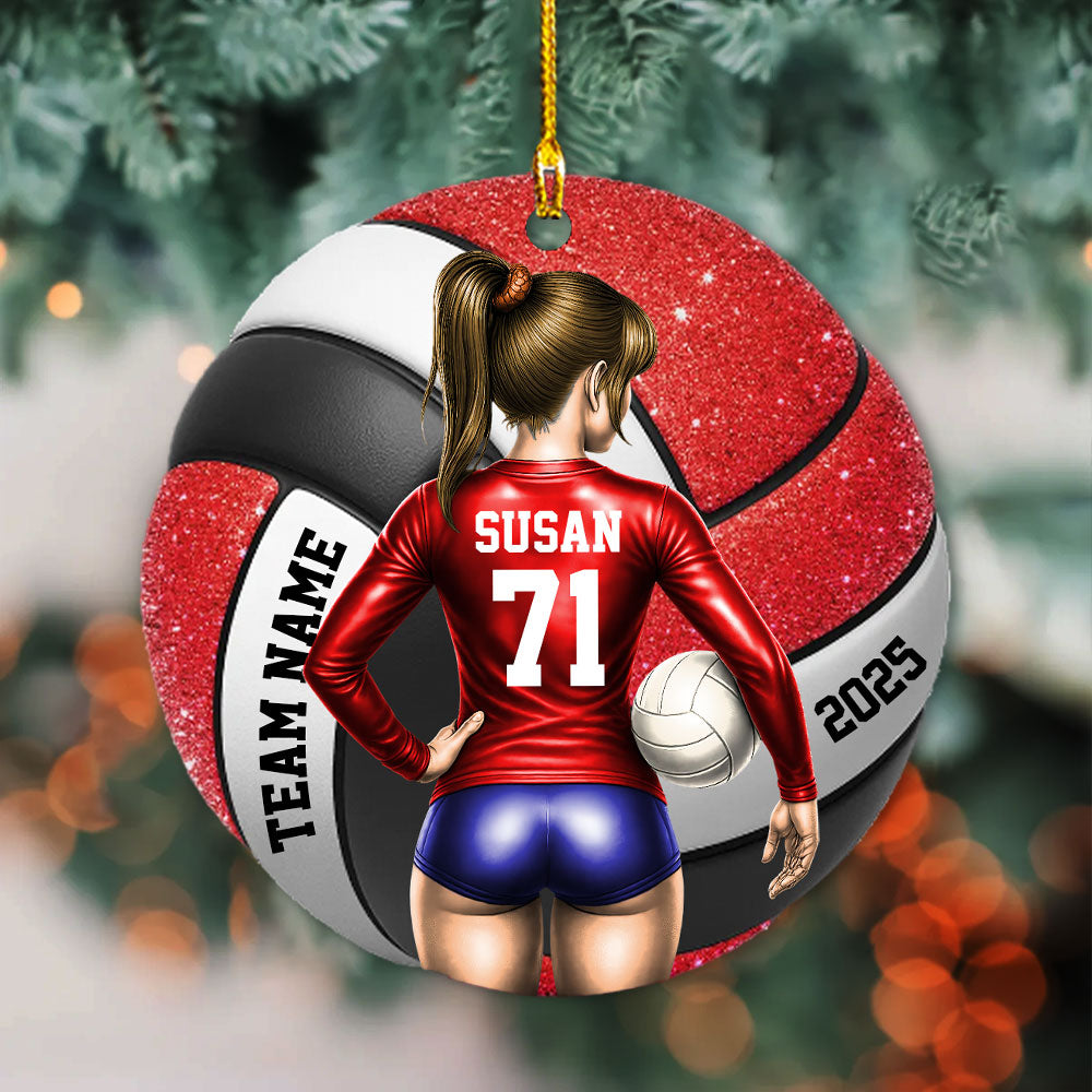 Volleyball Player Ornament - Personalized Gift for Daughter, for Granddaughter A2110 Pt99