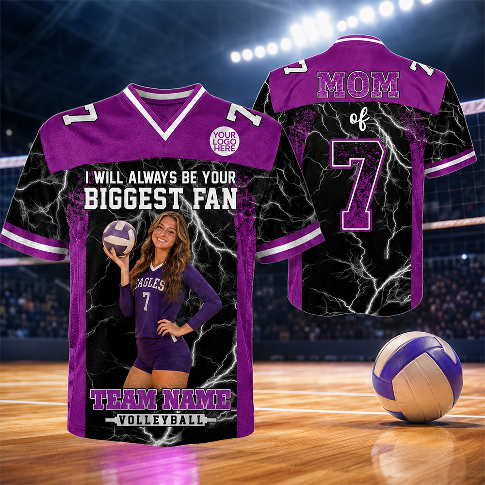 Custom I Will Always Be Your Biggest Fan Shirt, Photo Girls Team Spirit Shirt, Volleyball Lovers Gift L0411 Hv01