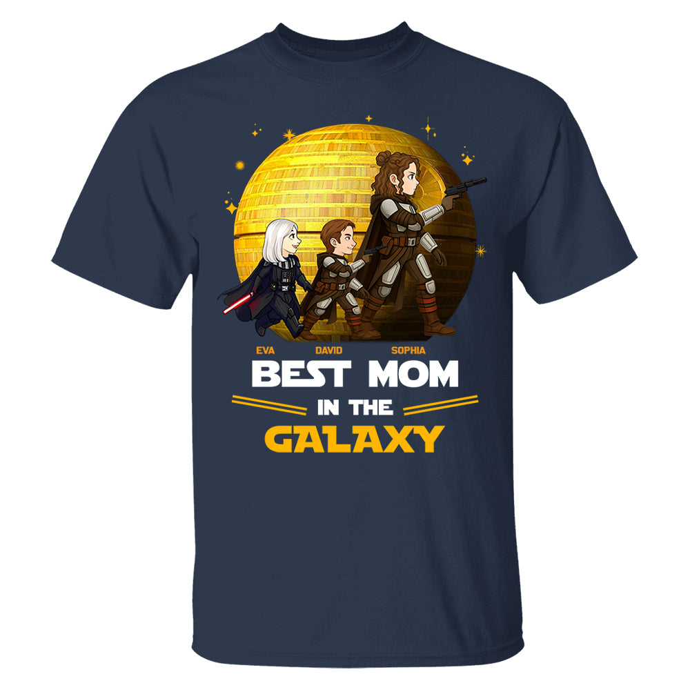 Best Mom In The Galaxy,  Personalized Shirt Gift For Mom A2110 Pt99