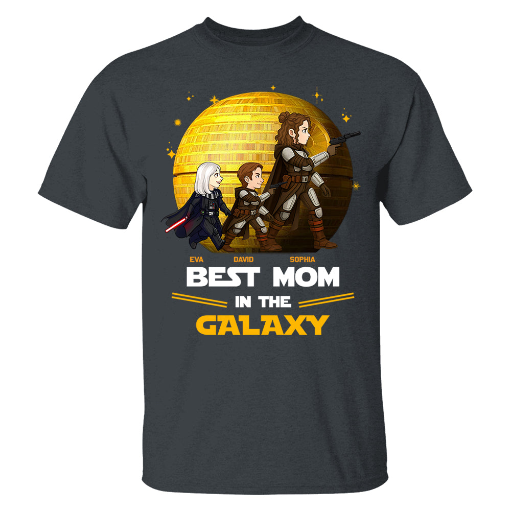 Best Mom In The Galaxy,  Personalized Shirt Gift For Mom A2110 Pt99