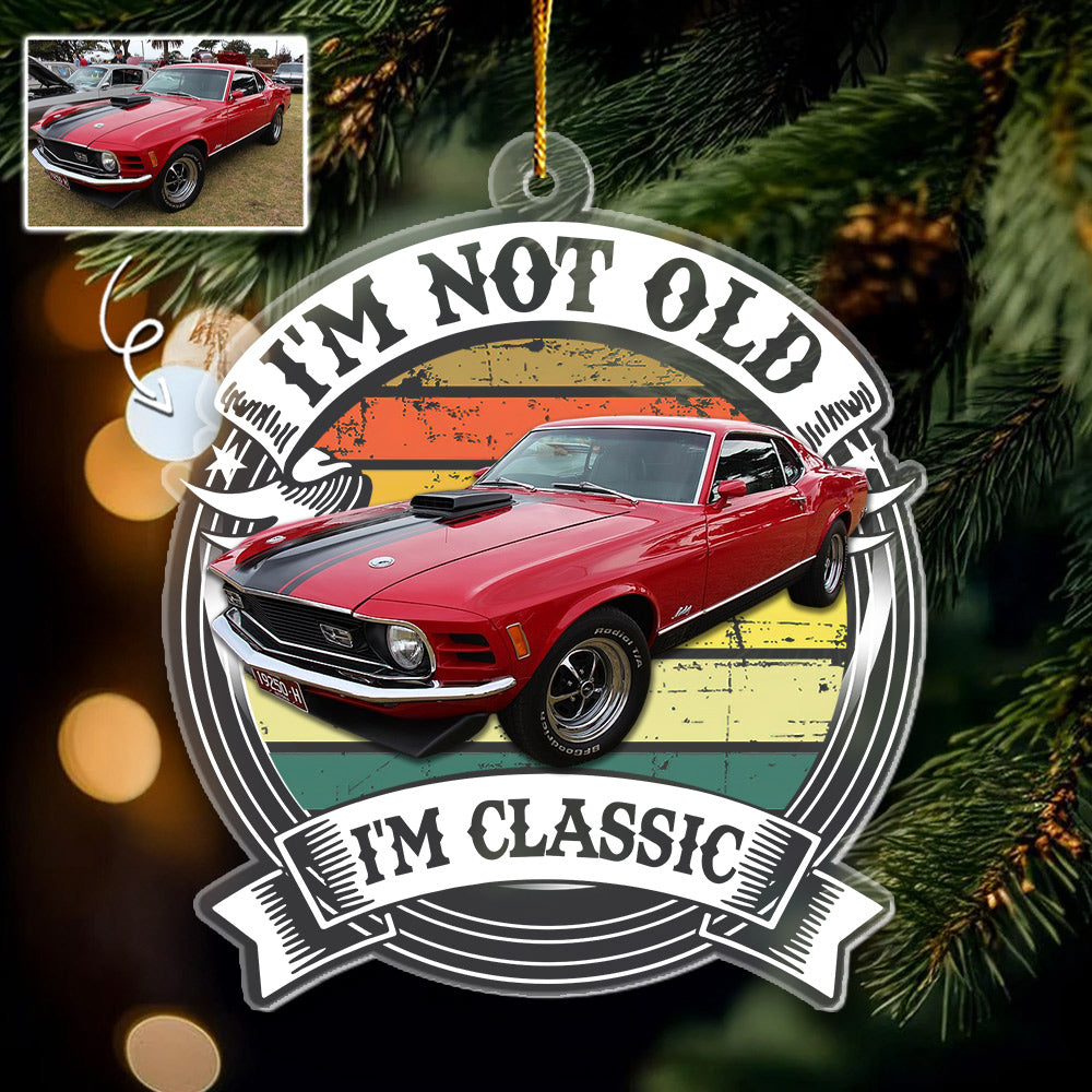 This Is How I Roll - Custom Car Photo Route 66 Vintage Acrylic Ornament Li29