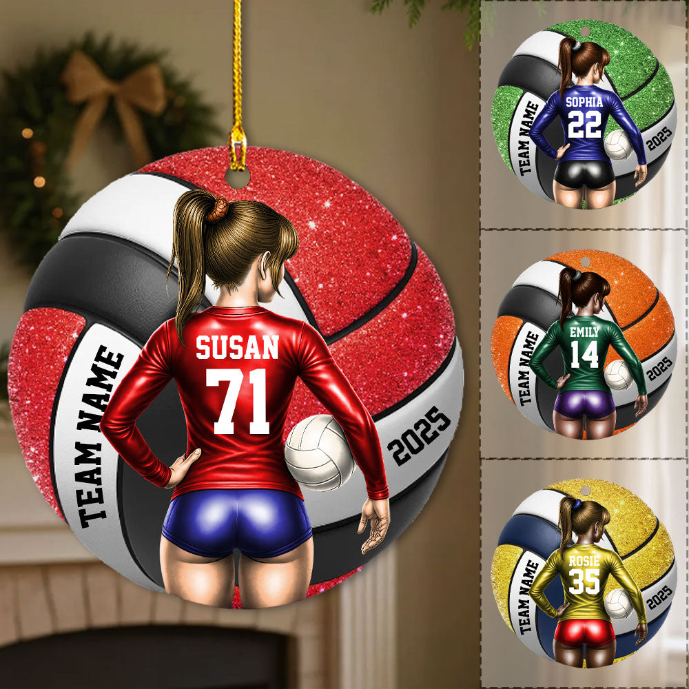 Volleyball Player Ornament - Personalized Gift for Daughter, for Granddaughter A2110 Pt99