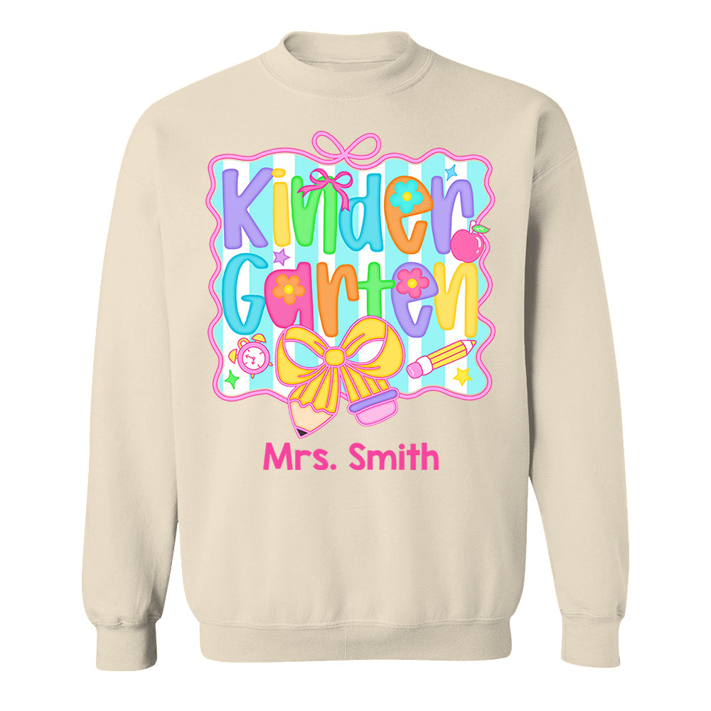 Back to School Coquette Teacher First Day of School Personalized Shirt Do99