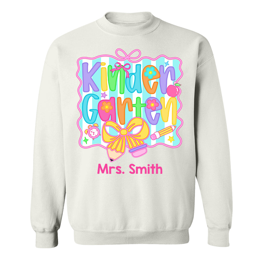 Back to School Coquette Teacher First Day of School Personalized Shirt Do99