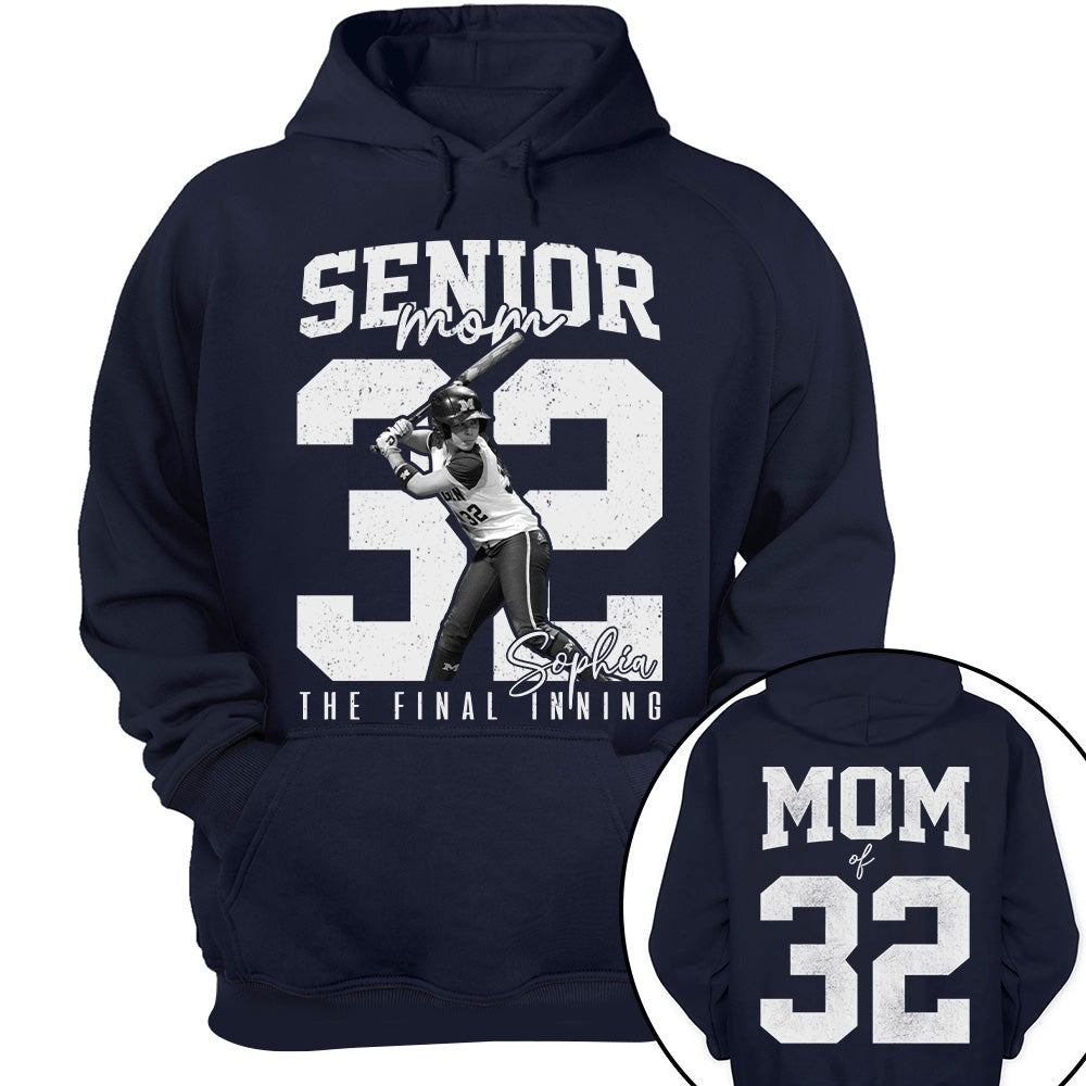 Senior Softball Mom Shirt, The Final Inning, Custom Photo Player Softball Mom Shirt, Senior Softball Mom Gift T1807