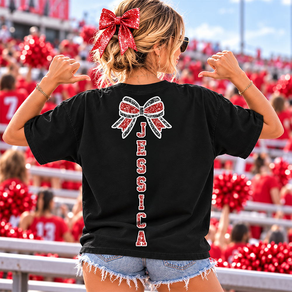 Custom Just A Girl Who Loves Cheerleading Shirt, Cheer Team Senior Night Gift L0411 Hv01