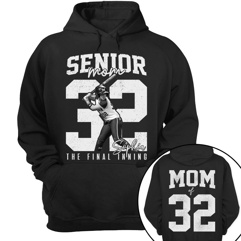 Senior Softball Mom Shirt, The Final Inning, Custom Photo Player Softball Mom Shirt, Senior Softball Mom Gift T1807