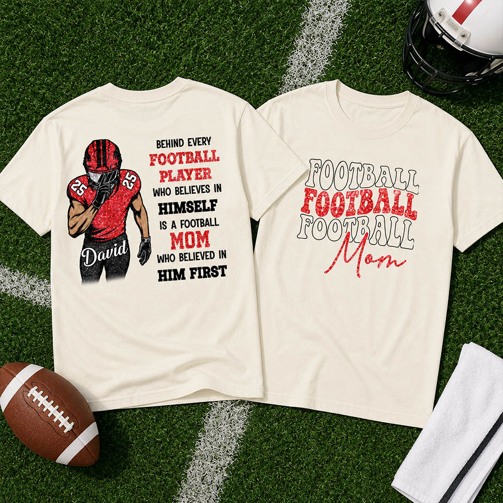 Behind Every Football Player Shirt - Personalized Shirt For Football Family NA04