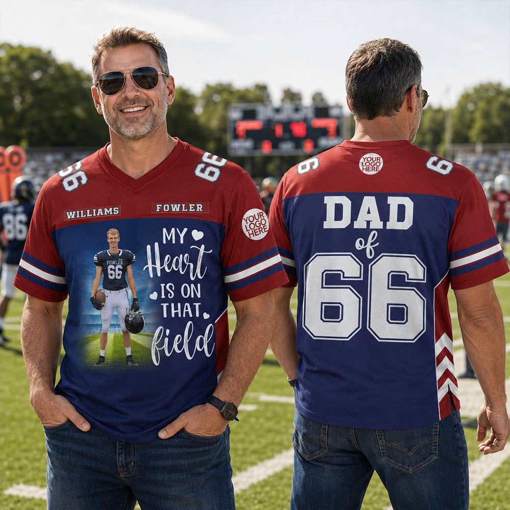 Custom Photo I'll Always Be Your Biggest Fan Football Jersey Gift For Football Lovers - Personalized Gift For Football Player