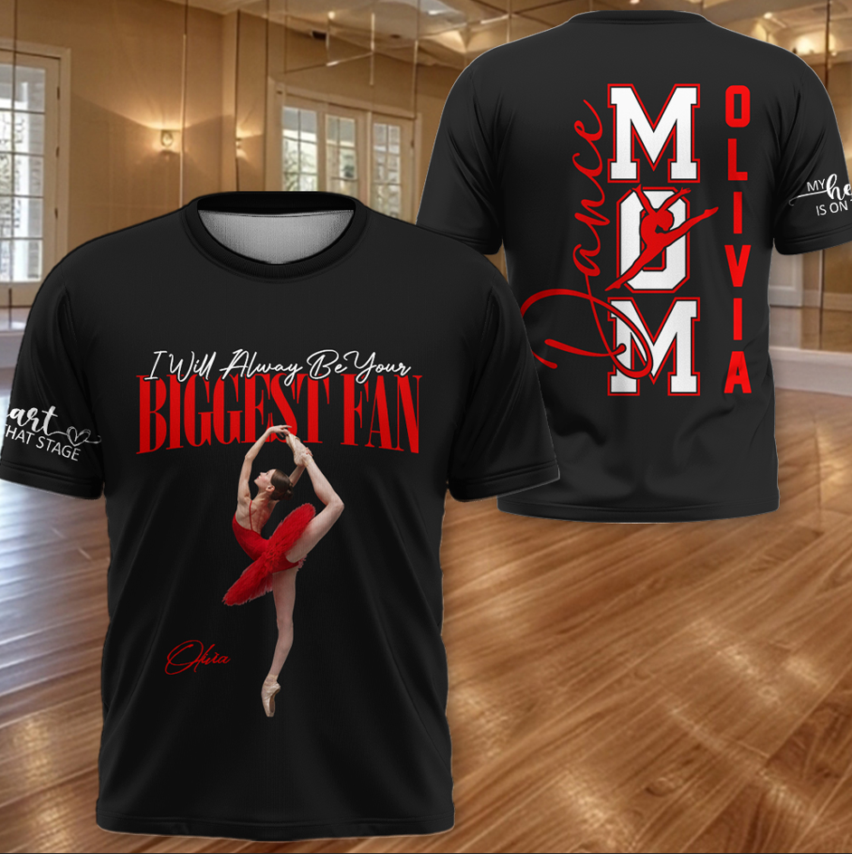 Dance Mom - My Heart Is On That Stage - Personalized Shirt Gift For Dance Lovers T1807